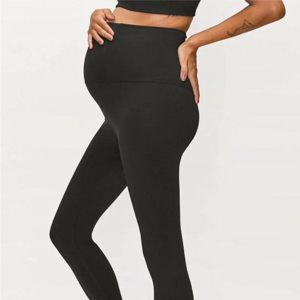 Girlfriend collective XXL Maternity Leggings, seamless black leggings